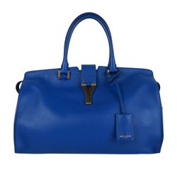 Y Cabas Bag, Leather, Blue, CLD311208.0193, DB, 3*